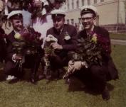 3 musketrer som studenter