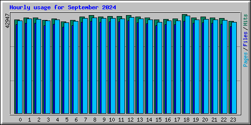 Hourly usage for September 2024